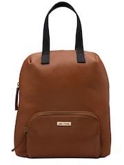 Lotus Brown Leather Everyday Bag - Image 1 of 5