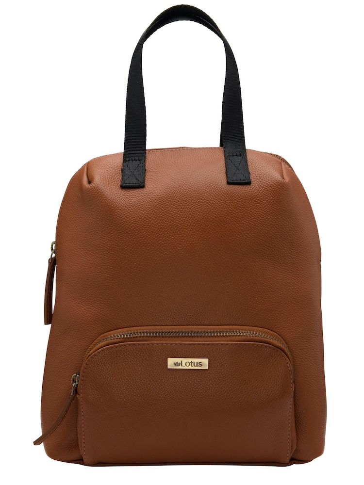 Lotus Brown Leather Everyday Bag - Image 1 of 5
