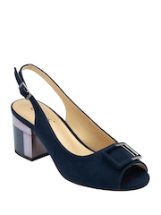 Lotus Blue Slingback Court Sandals - Image 1 of 4