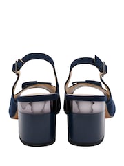 Lotus Blue Slingback Court Sandals - Image 3 of 4