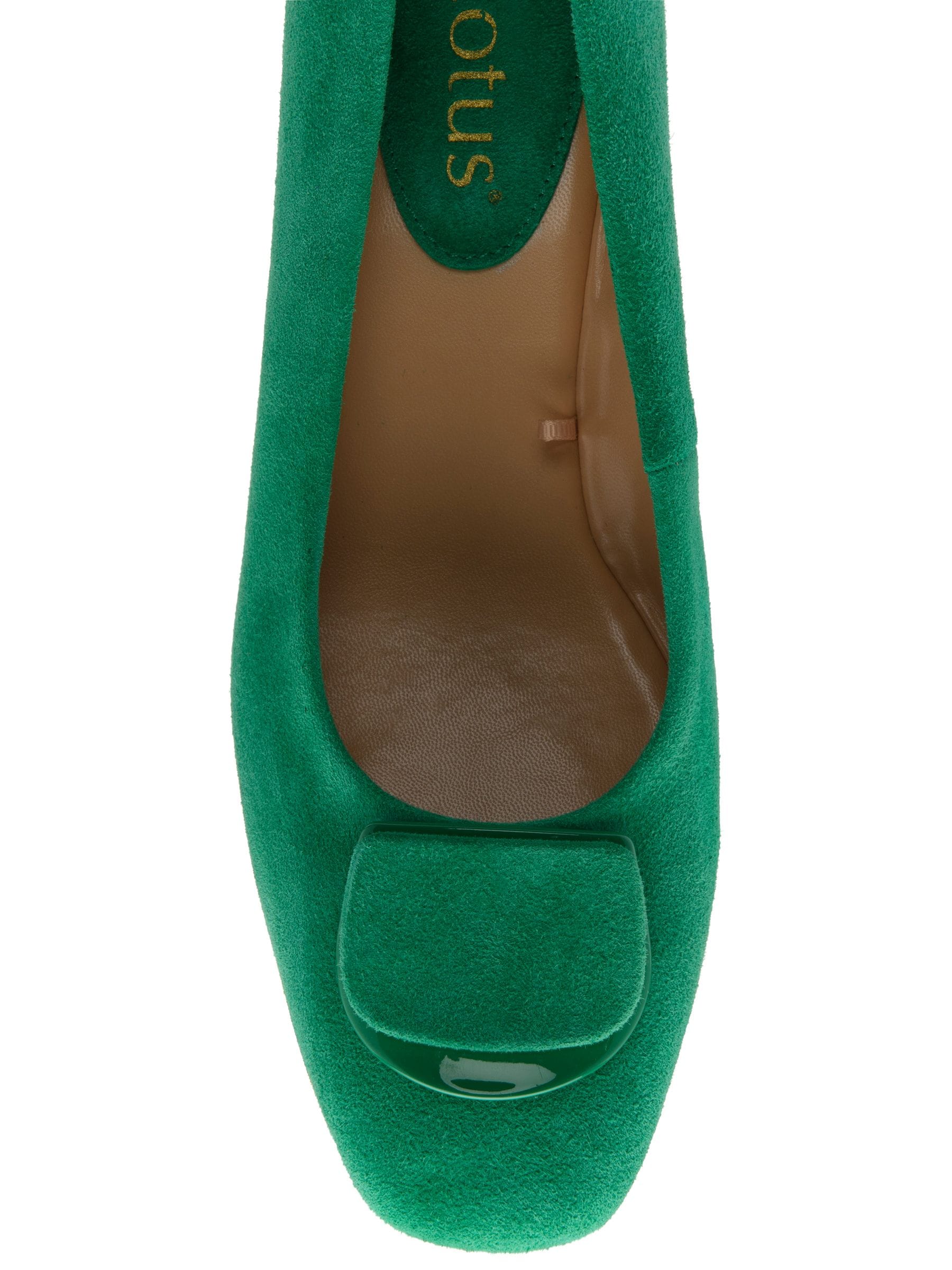 Buy Lotus Green Suede Low Block-Heel Shoes from Next South Africa