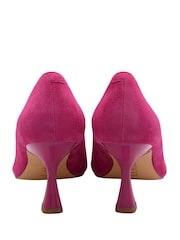 Lotus Pink Suede Court Shoes - Image 3 of 4