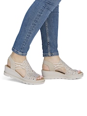 Rieker Cream Sandals - Image 1 of 7