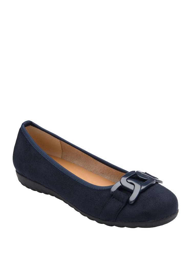 Lotus Blue Flat Slip-On Shoes - Image 1 of 4