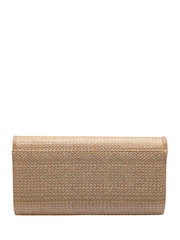 Lotus Natural Clutch Bag with Chain - Image 2 of 4