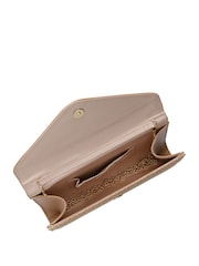 Lotus Natural Clutch Bag with Chain - Image 3 of 4