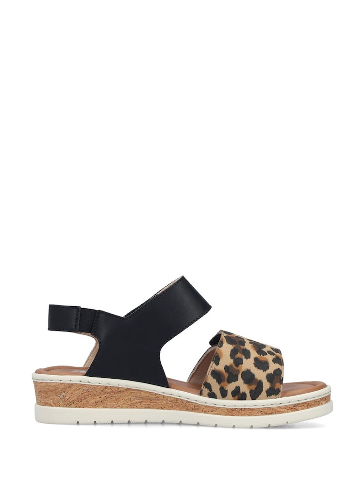Rieker Black Sandals - Image 1 of 6 Rieker Black Sandals - Image 1 of 6