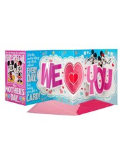 Hallmark Pink Mother's Day Card Disney Mickey & Minnie Mouse - Image 3 of 4