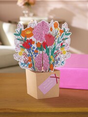 Hallmark Pink Mother's Day Card 3D Pop-Up Floral Bouquet - Image 1 of 4