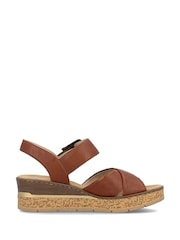 Rieker Brown Sandals - Image 3 of 7