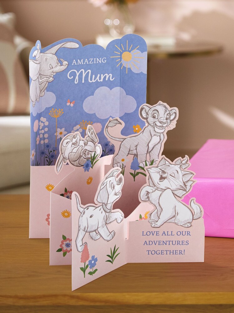 Hallmark Blue Mother's Day Card For Mum Disney Characters Design - Image 1 of 4