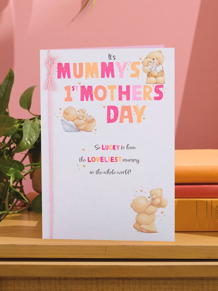 Hallmark Pink First Mother's Day Card For Forever Friends - Image 1 of 4 Hallmark Pink First Mother's Day Card For Forever Friends - Image 1 of 4