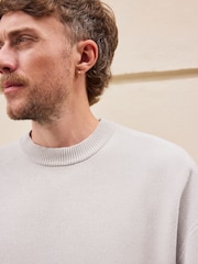 Light Grey Chenille Crew Neck Jumper - Image 1 of 7