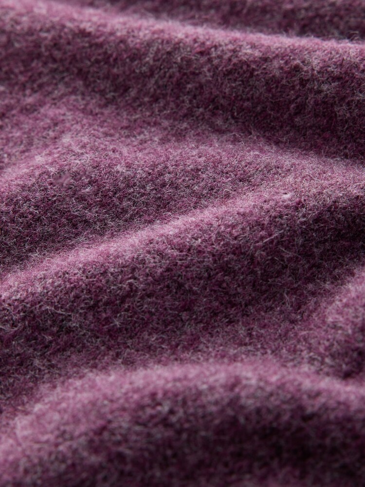 Purple Relaxed Fit Cosy Crew Neck Jumper with Wool - Image 8 of 8 Purple Relaxed Fit Cosy Crew Neck Jumper with Wool - Image 8 of 8