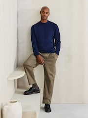 Navy N. Premium Ultrasoft Knitted Jumper with Wool - Image 1 of 4