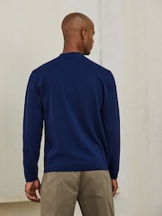 Navy N. Premium Ultrasoft Knitted Jumper with Wool - Image 3 of 4