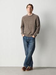 Grey Knitted Crew Neck Jumper - Image 2 of 5