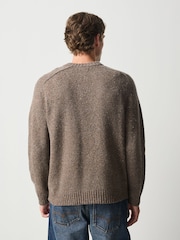 Grey Knitted Crew Neck Jumper - Image 4 of 5