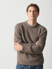 Grey Knitted Crew Neck Jumper - Image 5 of 5