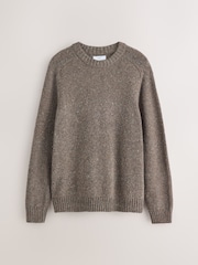 Grey Knitted Crew Neck Jumper - Image 6 of 8