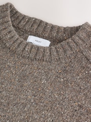 Grey Knitted Crew Neck Jumper - Image 7 of 8