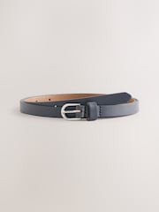 Grey Skinny Leather Belt - Image 3 of 5