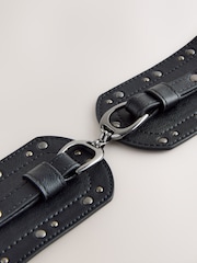 Black Wide Studded Corset Belt - Image 6 of 7
