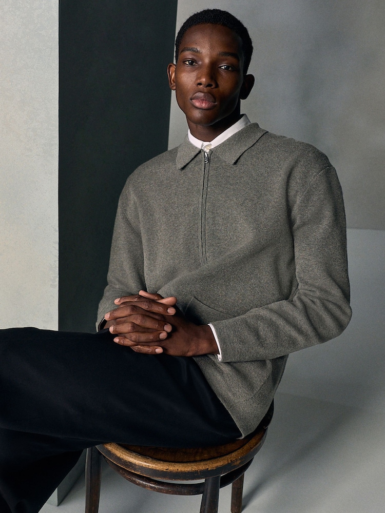 Stone N. Premium Zip Up Ultrasoft Knitted Jacket - Image 1 of 13 Stone N. Premium Zip Up Ultrasoft Knitted Jacket - Image 1 of 13