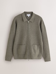 Stone N. Premium Zip Up Ultrasoft Knitted Jacket - Image 10 of 13