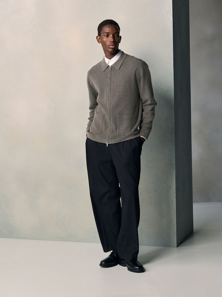 Stone N. Premium Zip Up Ultrasoft Knitted Jacket - Image 2 of 13 Stone N. Premium Zip Up Ultrasoft Knitted Jacket - Image 2 of 13