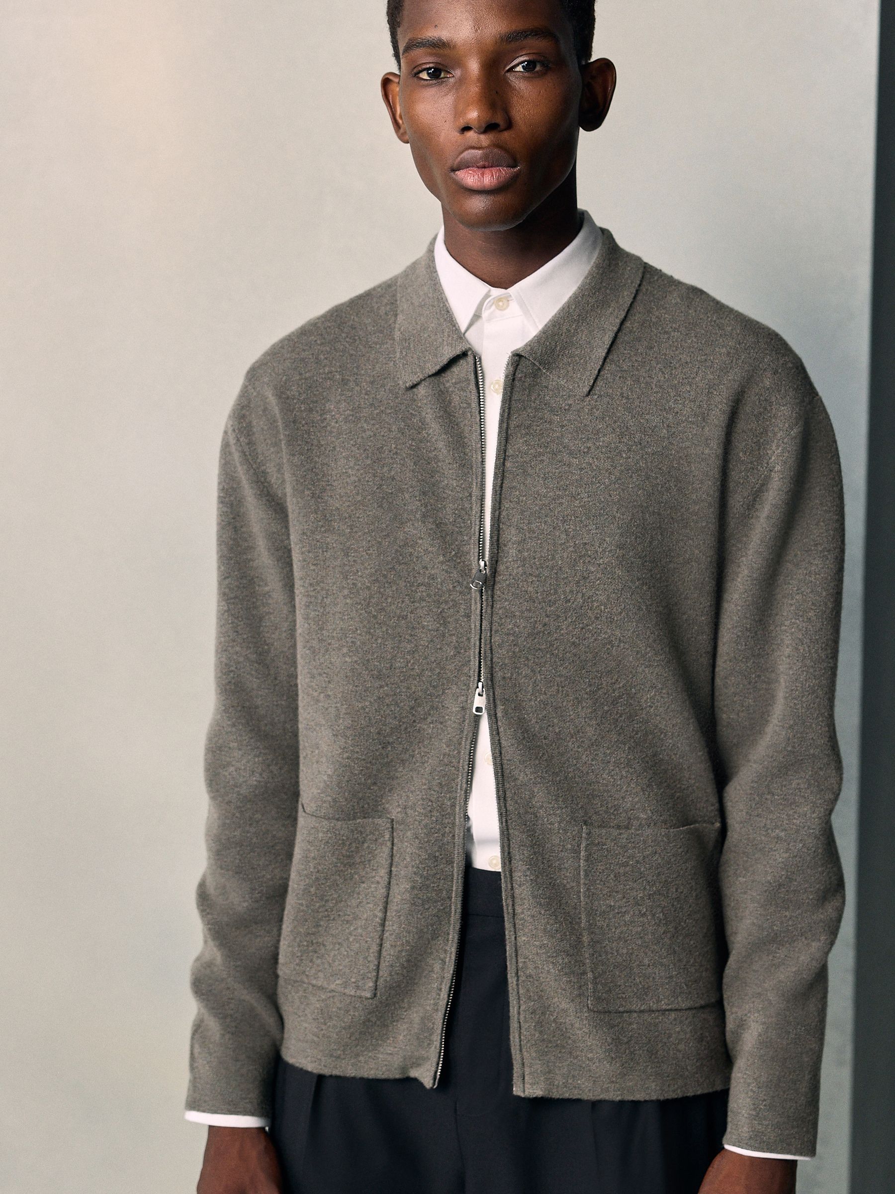 Buy Stone N. Premium Zip Up Ultrasoft Knitted Jacket from Next USA