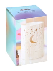 Something Different White Iridescent Moon Pillar Oil Burner and Wax Warmer - Image 5 of 5