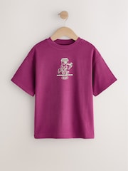 Burgundy Coffee Oversized Graphic T-Shirt (3-16yrs) - Image 1 of 4