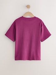 Burgundy Coffee Oversized Graphic T-Shirt (3-16yrs) - Image 2 of 4