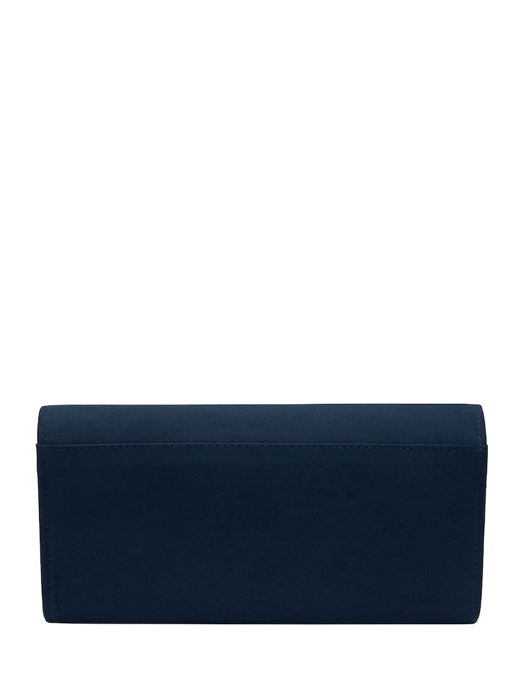 Lotus Blue Clutch Bag with Chain - Image 2 of 4 Lotus Blue Clutch Bag with Chain - Image 2 of 4