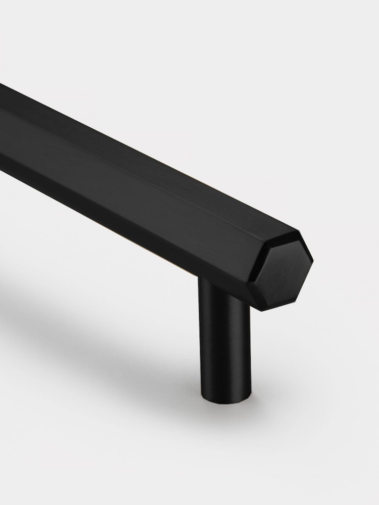 Pushka Home Black Hexagonal Cabinet Bar Handle - Image 2 of 2