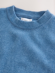 Blue Chenille Crew Neck Jumper - Image 6 of 7