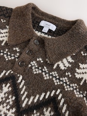 Brown Fairisle Matching Family Christmas Jumper - Image 11 of 12