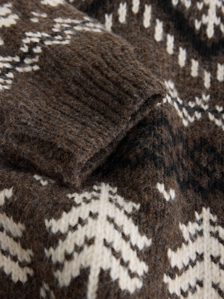 Brown Fairisle Matching Family Christmas Jumper - Image 12 of 12 Brown Fairisle Matching Family Christmas Jumper - Image 12 of 12