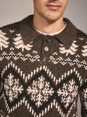 Brown Fairisle Matching Family Christmas Jumper - Image 9 of 12