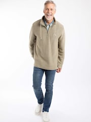 Weird Fish Purple Cruiser Quarter Zip Macaroni Sweater - Image 3 of 7