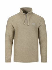 Weird Fish Purple Cruiser Quarter Zip Macaroni Sweater - Image 6 of 7