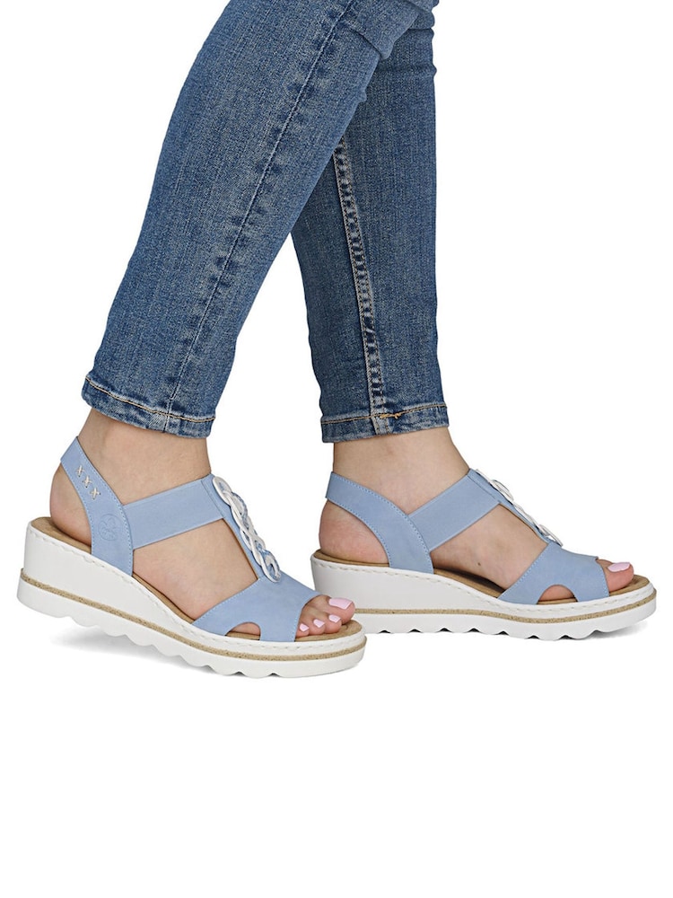Rieker Blue Sandals - Image 1 of 7 Rieker Blue Sandals - Image 1 of 7