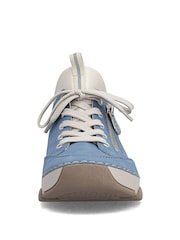 Rieker Elasticated Blue Shoes - Image 4 of 7