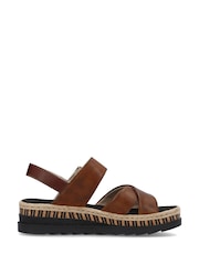 Rieker Brown Sandals - Image 3 of 7