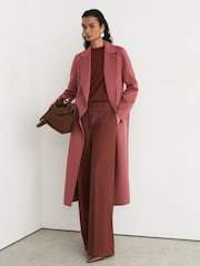 Վարդագույն - Reiss Marlowe Wool-Blend Double-Breasted Blind-Seam Coat - Պատկեր 1 10-ից