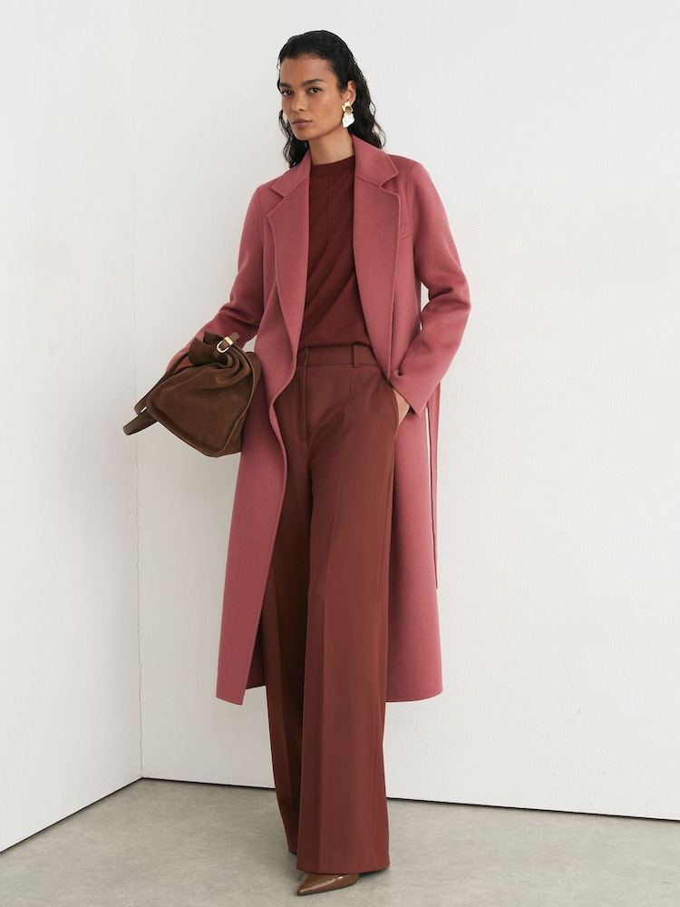 Վարդագույն - Reiss Marlowe Wool-Blend Double-Breasted Blind-Seam Coat - Պատկեր 1 10-ից Վարդագույն - Reiss Marlowe Wool-Blend Double-Breasted Blind-Seam Coat - Պատկեր 1 10-ից