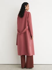 Վարդագույն - Reiss Marlowe Wool-Blend Double-Breasted Blind-Seam Coat - Պատկեր 5 10-ից
