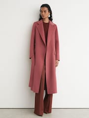 Վարդագույն - Reiss Marlowe Wool-Blend Double-Breasted Blind-Seam Coat - Պատկեր 7 10-ից