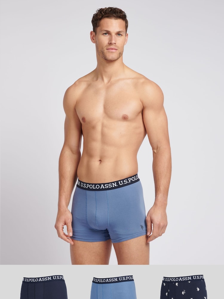 U.S. Polo Assn. Mens Mixed Boxer Shorts 3 Pack - Imagen 1 de 7